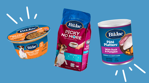 Different Bil-Jac products that dogs love to taste.