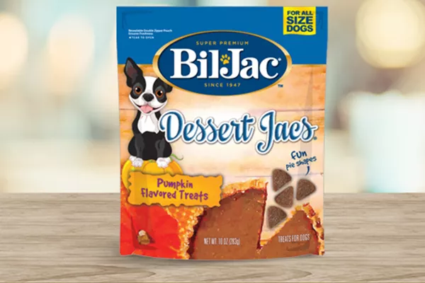 Dessert Jacs pumpkin flavored dog treats