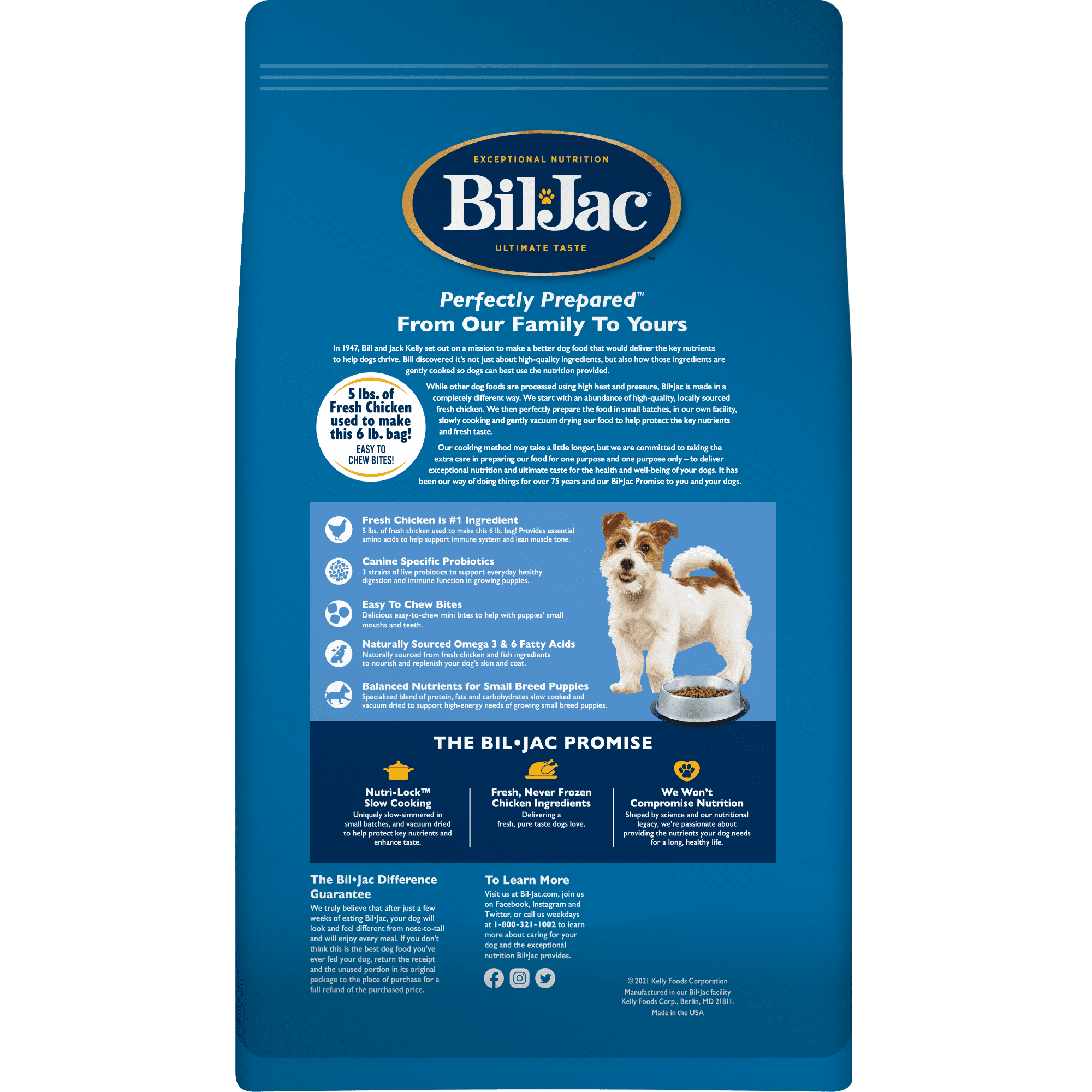 Bil-Jac Small Breed Puppy ドライフード 2,7kg Small Breed Puppy Dry Dog Food